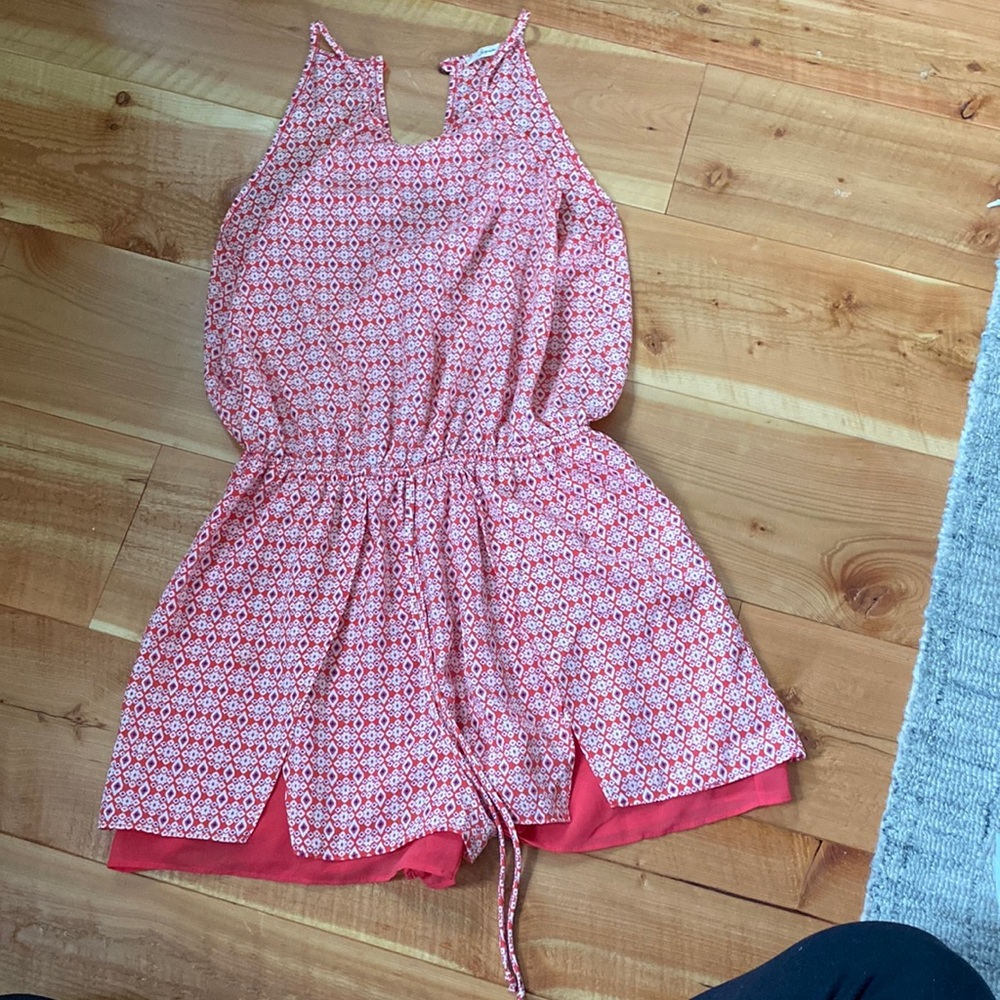 Romper with tie waist. Size med